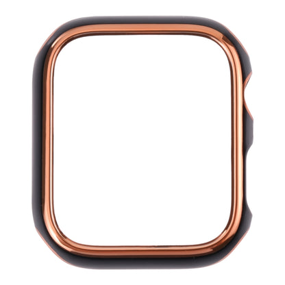 Dual-color Electroplating PC Protective Watch Case For Apple Watch Series 3 & 2 & 1 42mm(Rose Gold Edge + Black Bottom) by buy2fix