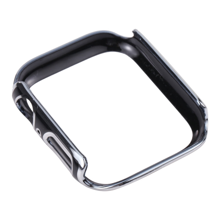 Dual-color Electroplating PC Protective Watch Case For Apple Watch Series 3 & 2 & 1 42mm(Silver Edge + Black Background) by buy2fix