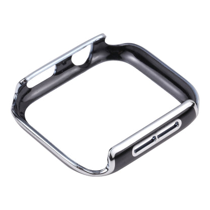 Dual-color Electroplating PC Protective Watch Case For Apple Watch Series 3 & 2 & 1 42mm(Silver Edge + Black Background) by buy2fix
