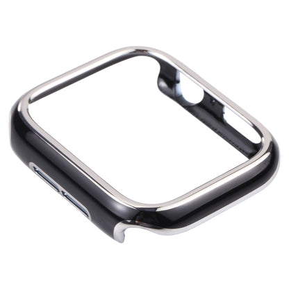 Dual-color Electroplating PC Protective Watch Case For Apple Watch Series 3 & 2 & 1 38mm(Silver Edge + Black Background) by buy2fix
