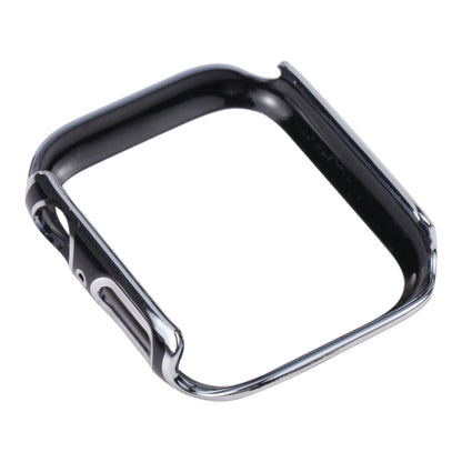 Dual-color Electroplating PC Protective Watch Case For Apple Watch Series 3 & 2 & 1 38mm(Silver Edge + Black Background) by buy2fix