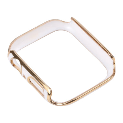 Dual-color Electroplating PC Protective Watch Case For Apple Watch Series 3 & 2 & 1 38mm(Phnom Penh + White Background) by buy2fix