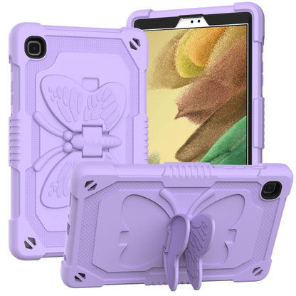 Pure Color PC + Silicone Anti-drop Protective Case with Butterfly Shape Holder & Pen Slot For Samsung Galaxy Tab A7 Lite 8.7 SM-T220 / SM-T225(Light Purple) - Tab A7 Lite T220 / T225 by buy2fix | Online Shopping UK | buy2fix