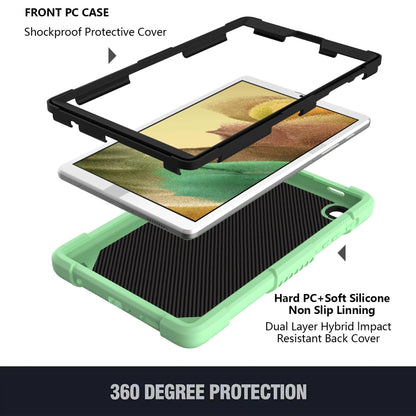 Pure Color PC + Silicone Anti-drop Protective Case with Butterfly Shape Holder & Pen Slot For Samsung Galaxy Tab A7 Lite 8.7 SM-T220 / SM-T225(Fresh Green) - Tab A7 Lite T220 / T225 by buy2fix | Online Shopping UK | buy2fix