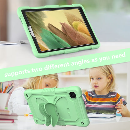Pure Color PC + Silicone Anti-drop Protective Case with Butterfly Shape Holder & Pen Slot For Samsung Galaxy Tab A7 Lite 8.7 SM-T220 / SM-T225(Fresh Green) - Tab A7 Lite T220 / T225 by buy2fix | Online Shopping UK | buy2fix