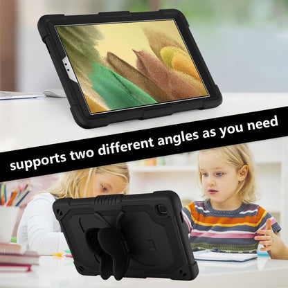 Pure Color PC + Silicone Anti-drop Protective Case with Butterfly Shape Holder & Pen Slot For Samsung Galaxy Tab A7 Lite 8.7 SM-T220 / SM-T225(Black) - Tab A7 Lite T220 / T225 by buy2fix | Online Shopping UK | buy2fix