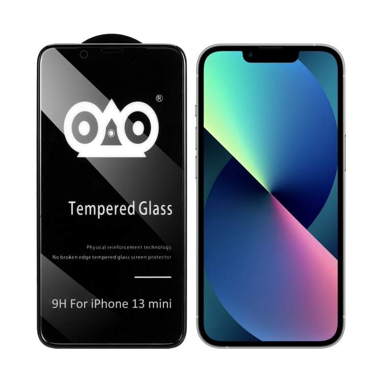 For iPhone 13 mini Shockproof Anti-breaking Edge Airbag Tempered Glass Film by buy2fix