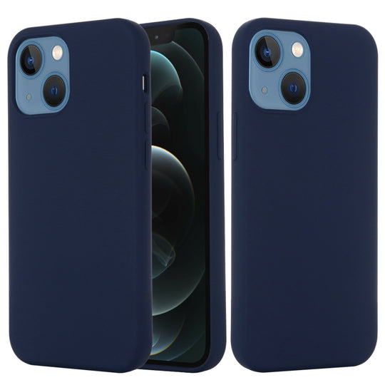 For iPhone 13 Shockproof Silicone Magnetic Magsafe Case(Navy Blue)