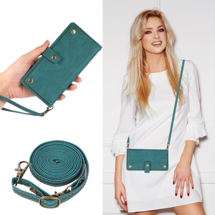 For iPhone 12 Pro Max PU + TPU Horizontal Flip Leather Case with Holder & Card Slot & Wallet & Lanyard(Lake Blue) by buy2fix