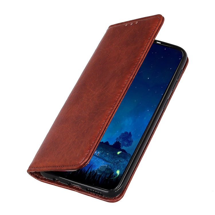 For Galaxy A51 Magnetic Retro Crazy Horse Texture Horizontal Flip Leather Case with Holder & Card Slots(Brown) by buy2fix