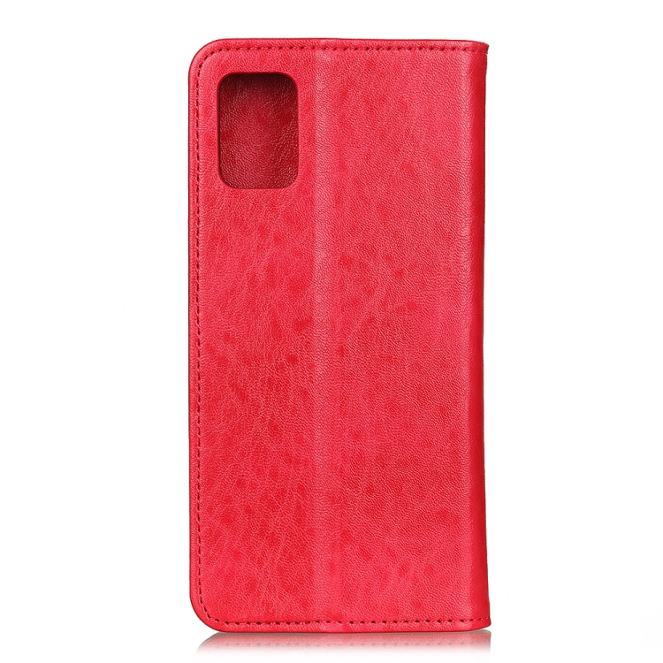 For Galaxy A51 Magnetic Retro Crazy Horse Texture Horizontal Flip Leather Case with Holder & Card Slots(Red) by buy2fix