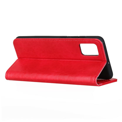 For Galaxy A51 Magnetic Retro Crazy Horse Texture Horizontal Flip Leather Case with Holder & Card Slots(Red) by buy2fix