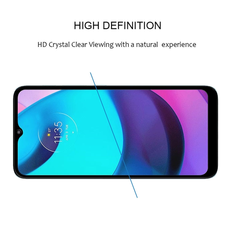 For Motorola Moto E20 25 PCS Full Glue Full Screen Tempered Glass Film by buy2fix