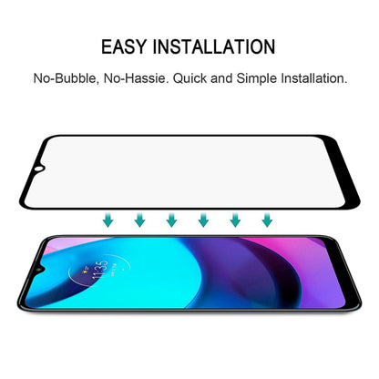 For Motorola Moto E20 25 PCS Full Glue Full Screen Tempered Glass Film by buy2fix