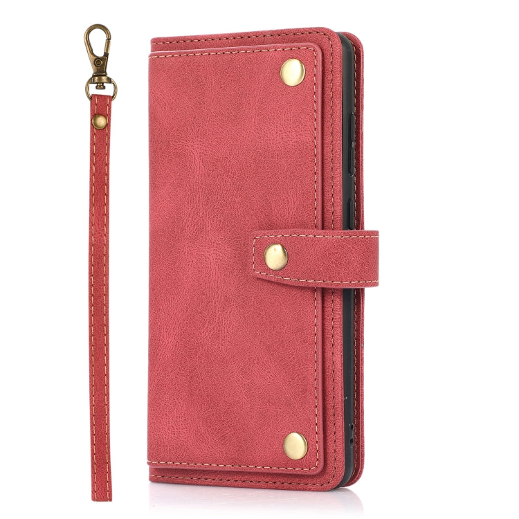 For Samsung Galaxy A52 5G / 4G PU + TPU Horizontal Flip Leather Case with Holder & Card Slot & Wallet & Lanyard(Wine Red) by buy2fix