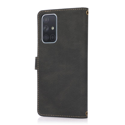 For Samsung Galaxy A71 4G PU + TPU Horizontal Flip Leather Case with Holder & Card Slot & Wallet & Lanyard(Black) by buy2fix