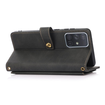 For Samsung Galaxy A71 4G PU + TPU Horizontal Flip Leather Case with Holder & Card Slot & Wallet & Lanyard(Black) by buy2fix