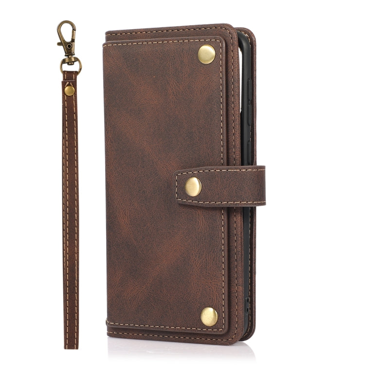 For Samsung Galaxy A50 / A30s / A50s PU + TPU Horizontal Flip Leather Case with Holder & Card Slot & Wallet & Lanyard(Brown) by buy2fix