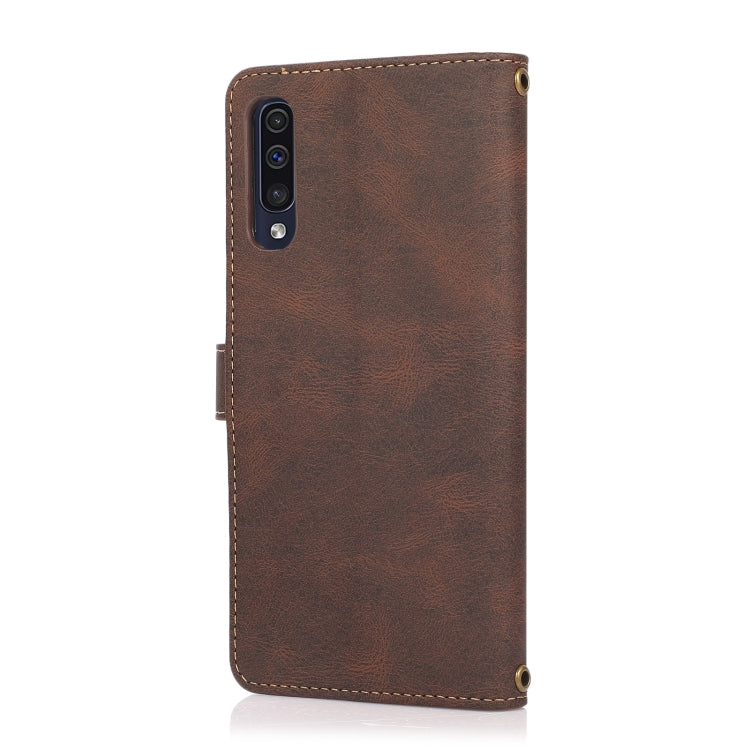 For Samsung Galaxy A50 / A30s / A50s PU + TPU Horizontal Flip Leather Case with Holder & Card Slot & Wallet & Lanyard(Brown) by buy2fix