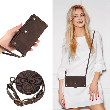 For Samsung Galaxy A50 / A30s / A50s PU + TPU Horizontal Flip Leather Case with Holder & Card Slot & Wallet & Lanyard(Brown) by buy2fix