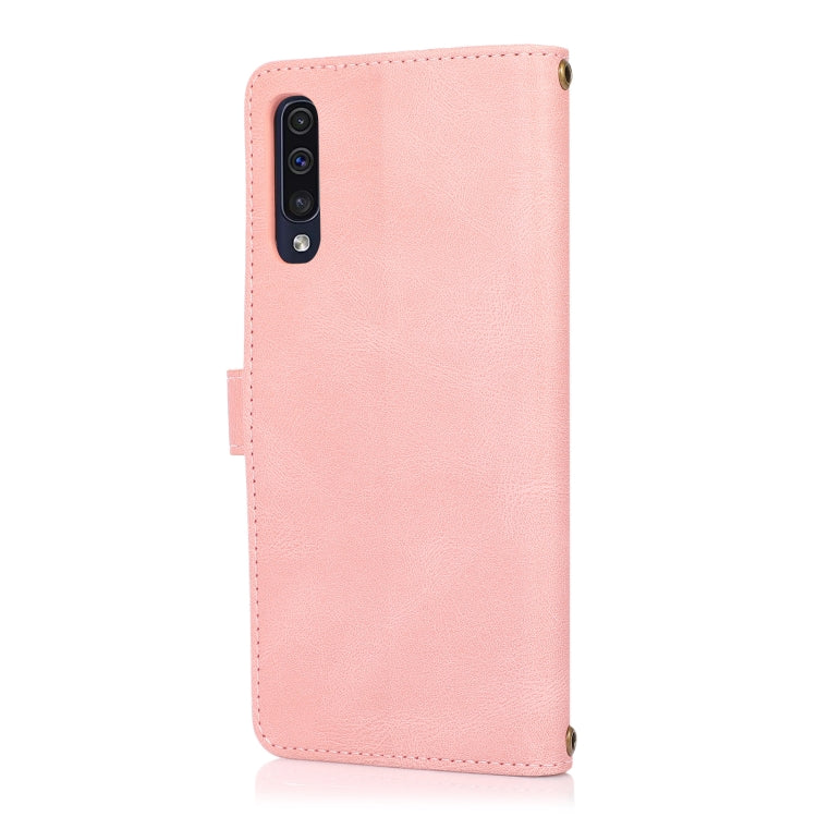 For Samsung Galaxy A50 / A30s / A50s PU + TPU Horizontal Flip Leather Case with Holder & Card Slot & Wallet & Lanyard(Pink) by buy2fix