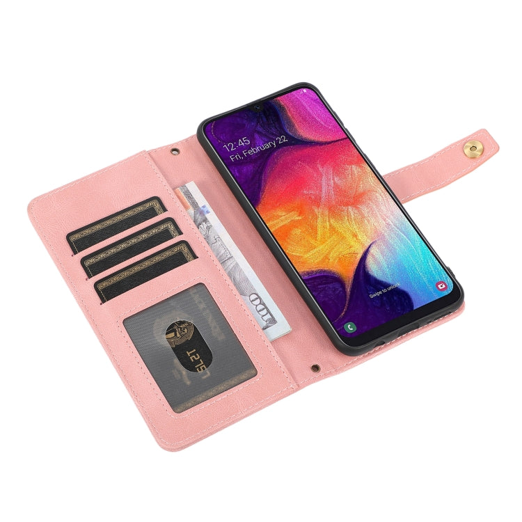 For Samsung Galaxy A50 / A30s / A50s PU + TPU Horizontal Flip Leather Case with Holder & Card Slot & Wallet & Lanyard(Pink) by buy2fix