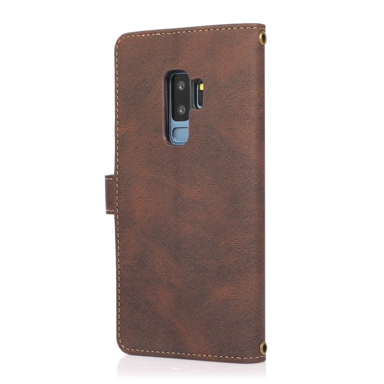 For Samsung Galaxy S9+ PU + TPU Horizontal Flip Leather Case with Holder & Card Slot & Wallet & Lanyard(Brown) by buy2fix