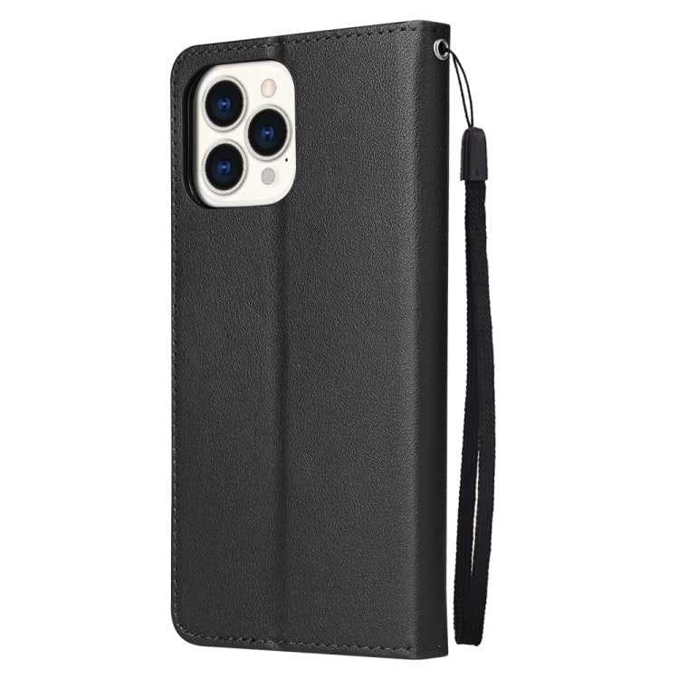 For iPhone 13 mini Multifunctional Horizontal Flip Leather Case, with Three Card Slot & Holder & Photo Frame & Lanyard (Black) by buy2fix