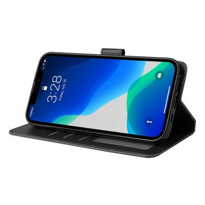 For iPhone 13 mini Multifunctional Horizontal Flip Leather Case, with Three Card Slot & Holder & Photo Frame & Lanyard (Black) by buy2fix