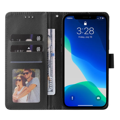 For iPhone 13 mini Multifunctional Horizontal Flip Leather Case, with Three Card Slot & Holder & Photo Frame & Lanyard (Black) by buy2fix
