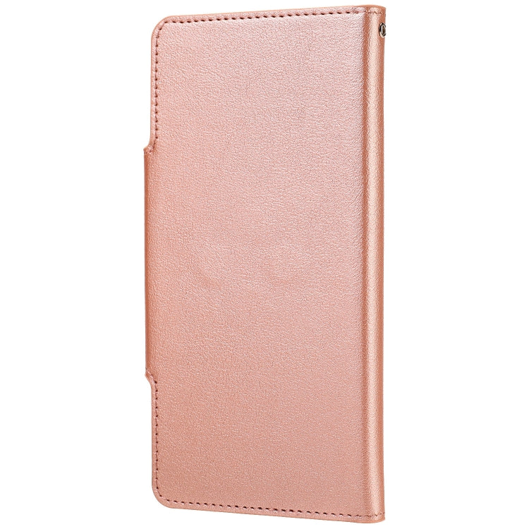 For iPhone 12 / 12 Pro Ultra-thin Separable Magnetic Horizontal Flip Leather Case with Card Slot & Wallet(Pink) by buy2fix
