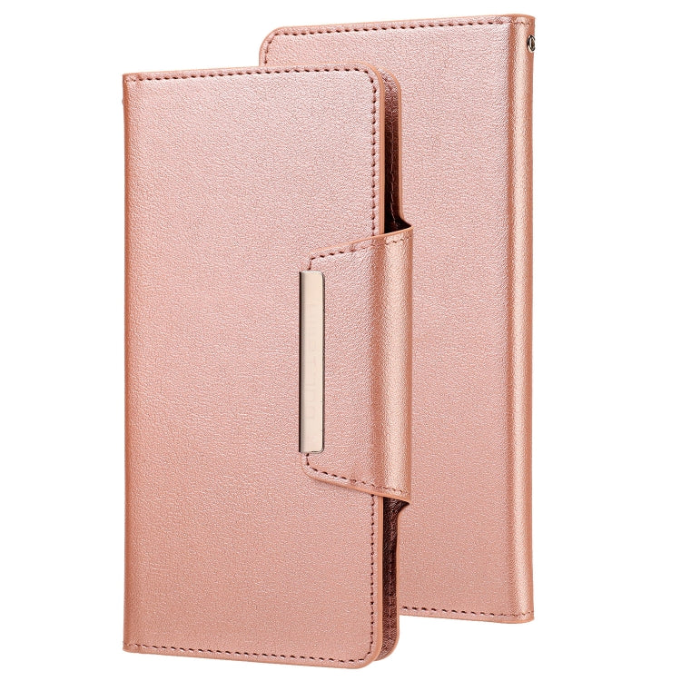 For iPhone X / XS Ultra-thin Separable Magnetic Horizontal Flip Leather Case with Card Slot & Wallet(Pink) by buy2fix
