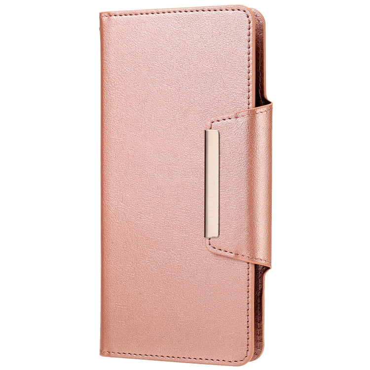 For Samsung Galaxy S20 Ultra-thin Separable Magnetic Horizontal Flip Leather Case with Card Slot & Wallet(Pink) by buy2fix