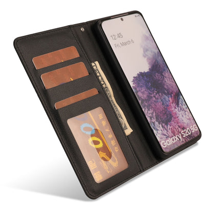 For Samsung Galaxy S20 Ultra-thin Separable Magnetic Horizontal Flip Leather Case with Card Slot & Wallet(Black) by buy2fix