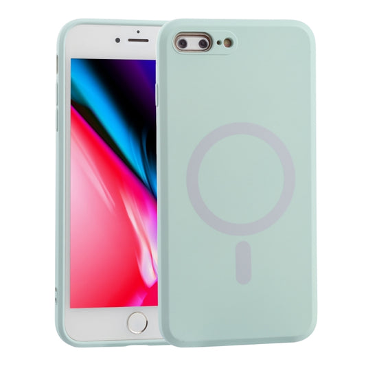 Silicone Full Coverage Shockproof Magsafe Case For iPhone 7 Plus / 8 Plus(Baby Blue) by buy2fix