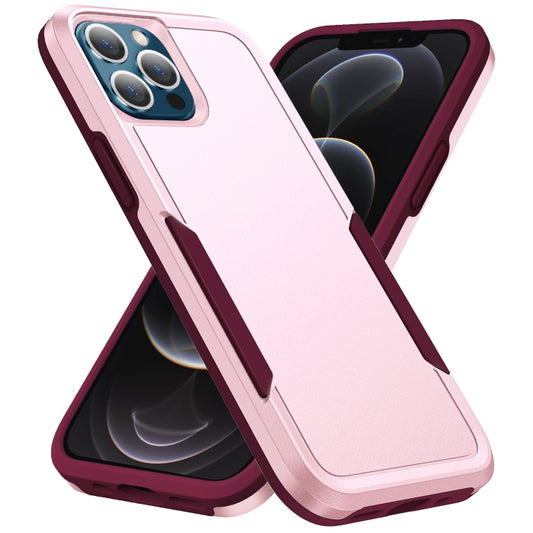 For iPhone 12 / 12 Pro Pioneer Armor Heavy Duty Shockproof Phone Case(Pink) by buy2fix