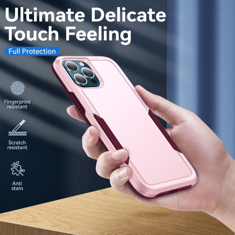 For iPhone 12 / 12 Pro Pioneer Armor Heavy Duty Shockproof Phone Case(Pink) by buy2fix