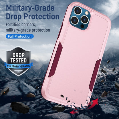 For iPhone 12 / 12 Pro Pioneer Armor Heavy Duty Shockproof Phone Case(Pink) by buy2fix