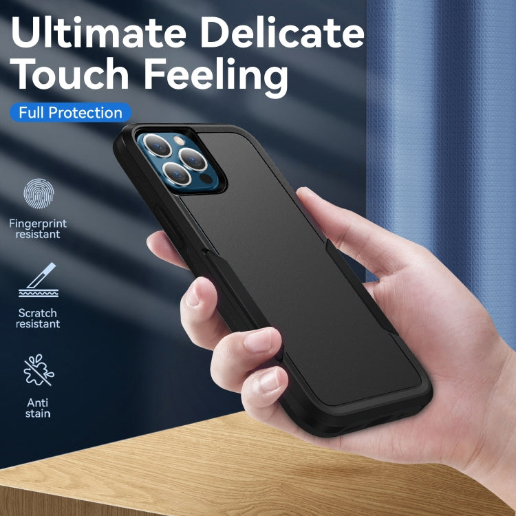 For iPhone 12 Pro Max Pioneer Armor Heavy Duty Shockproof Phone Case(Black) by buy2fix