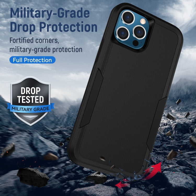 For iPhone 12 Pro Max Pioneer Armor Heavy Duty Shockproof Phone Case(Black) by buy2fix