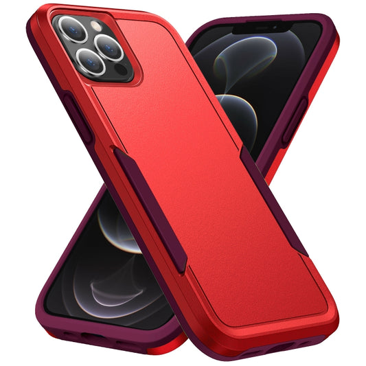 For iPhone 12 Pro Max Pioneer Armor Heavy Duty Shockproof Phone Case(Red) by buy2fix
