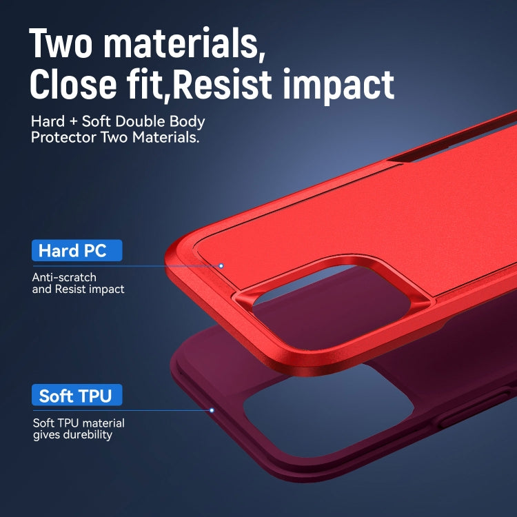 For iPhone 11 Pioneer Armor Heavy Duty Shockproof Phone Case (Red) by buy2fix