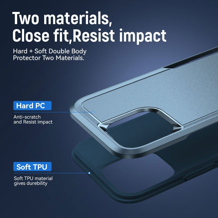 For iPhone 11 Pioneer Armor Heavy Duty Shockproof Phone Case (Blue) by buy2fix
