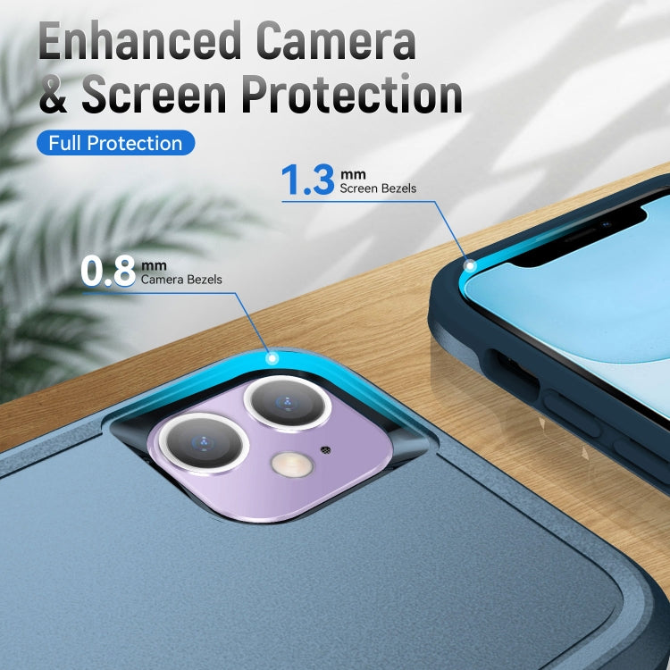 For iPhone 11 Pioneer Armor Heavy Duty Shockproof Phone Case (Blue) by buy2fix