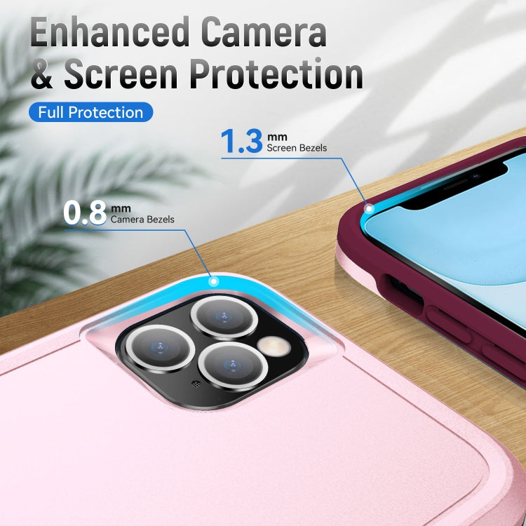 For iPhone 11 Pro Pioneer Armor Heavy Duty Shockproof Phone Case (Pink) by buy2fix