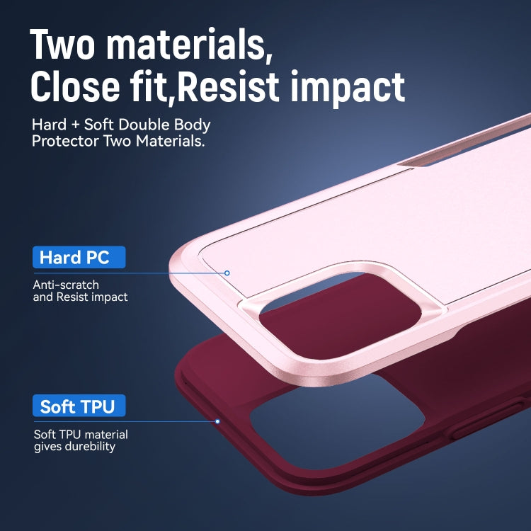 For iPhone 11 Pro Pioneer Armor Heavy Duty Shockproof Phone Case (Pink) by buy2fix