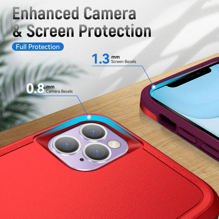 For iPhone 11 Pro Pioneer Armor Heavy Duty Shockproof Phone Case (Red) by buy2fix
