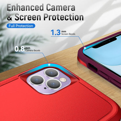 For iPhone 11 Pro Pioneer Armor Heavy Duty Shockproof Phone Case (Red) by buy2fix