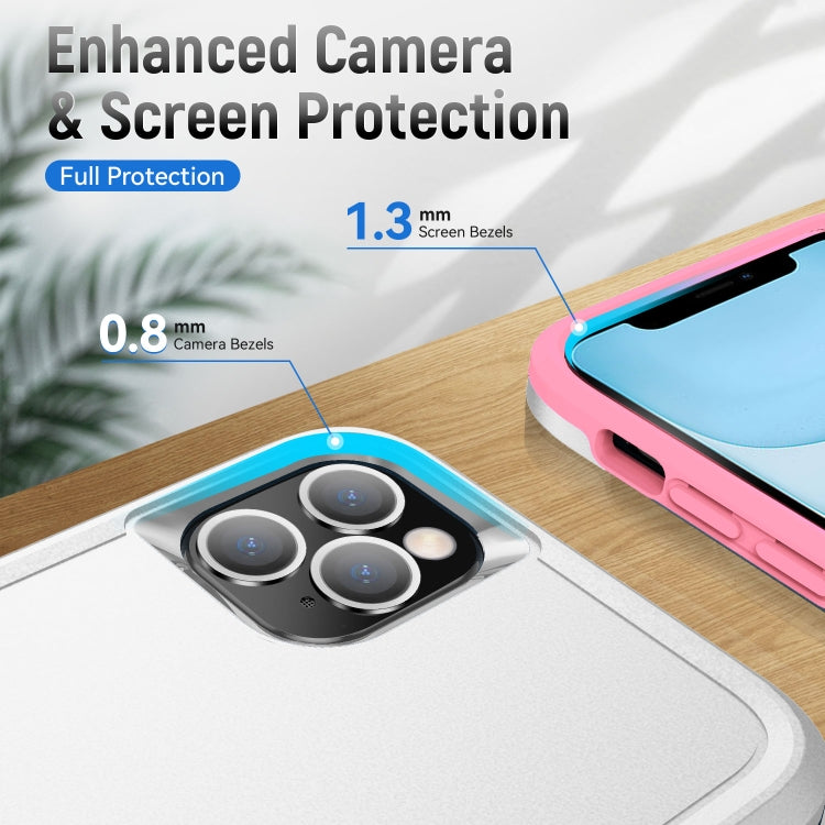 For iPhone 11 Pro Max Pioneer Armor Heavy Duty Shockproof Phone Case (White) by buy2fix
