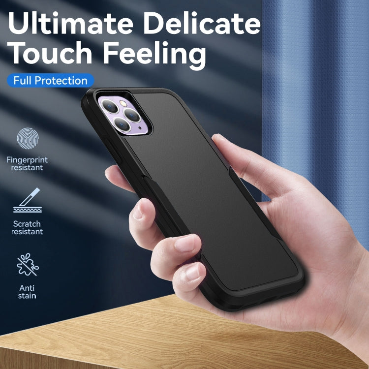 For iPhone 11 Pro Max Pioneer Armor Heavy Duty Shockproof Phone Case (Black) by buy2fix